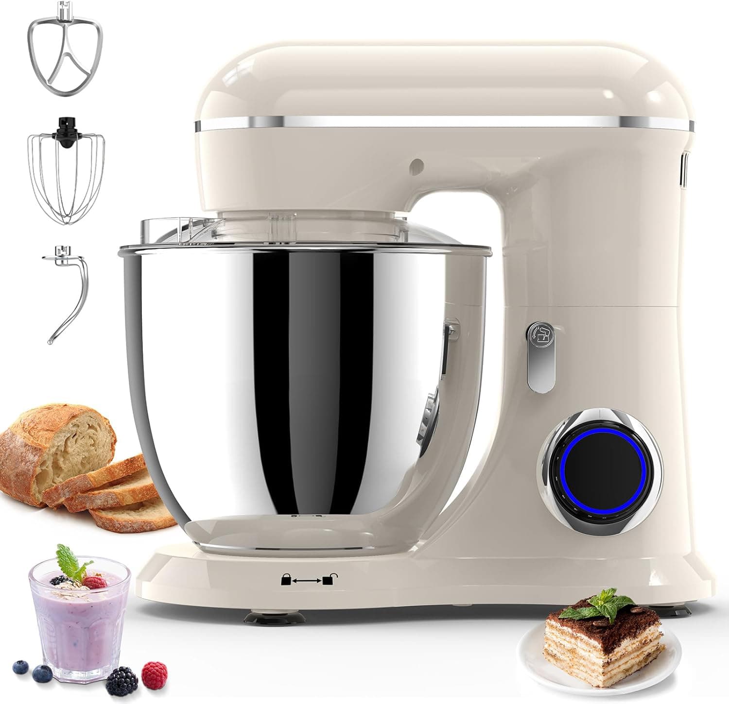 1300W 3 in 1 stand mixer for baking